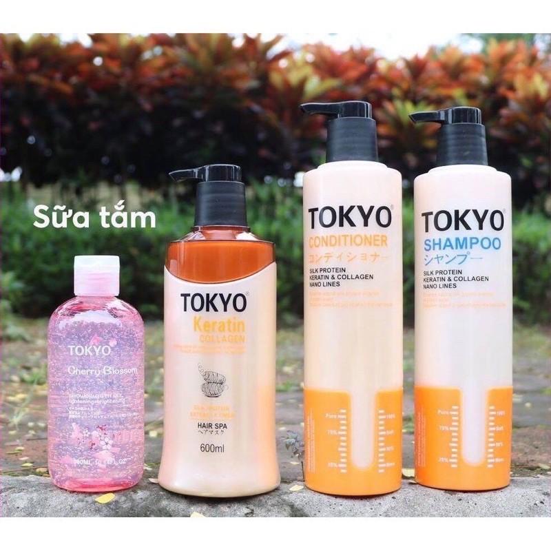 COMBO GỘI XẢ Ủ TÓC TOKYO - PHỤC HỒI TÓC HƯ TỔN (TẶNG KÈM SỮA TẮM)