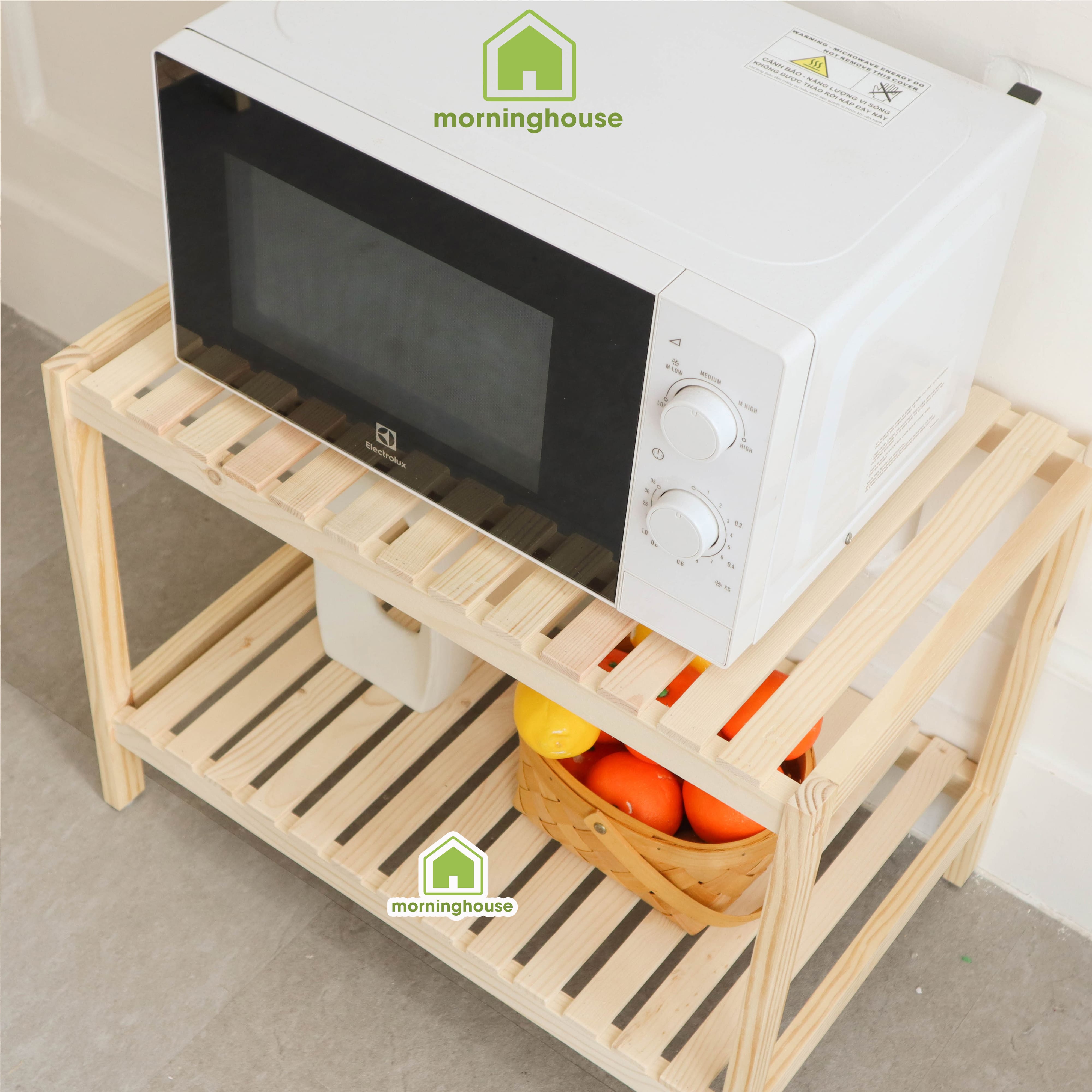 Kệ Để Lò Vi Sóng 2 Tầng Dài 60cm x Cao 46cm