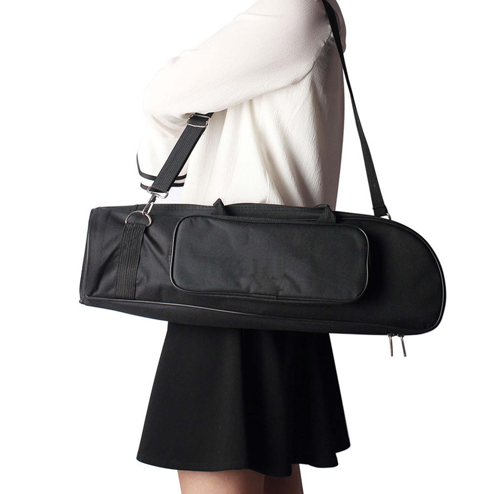 Travel Trumpet Carrying Case Protective Brass Instrument Professional Wear Resistant Black