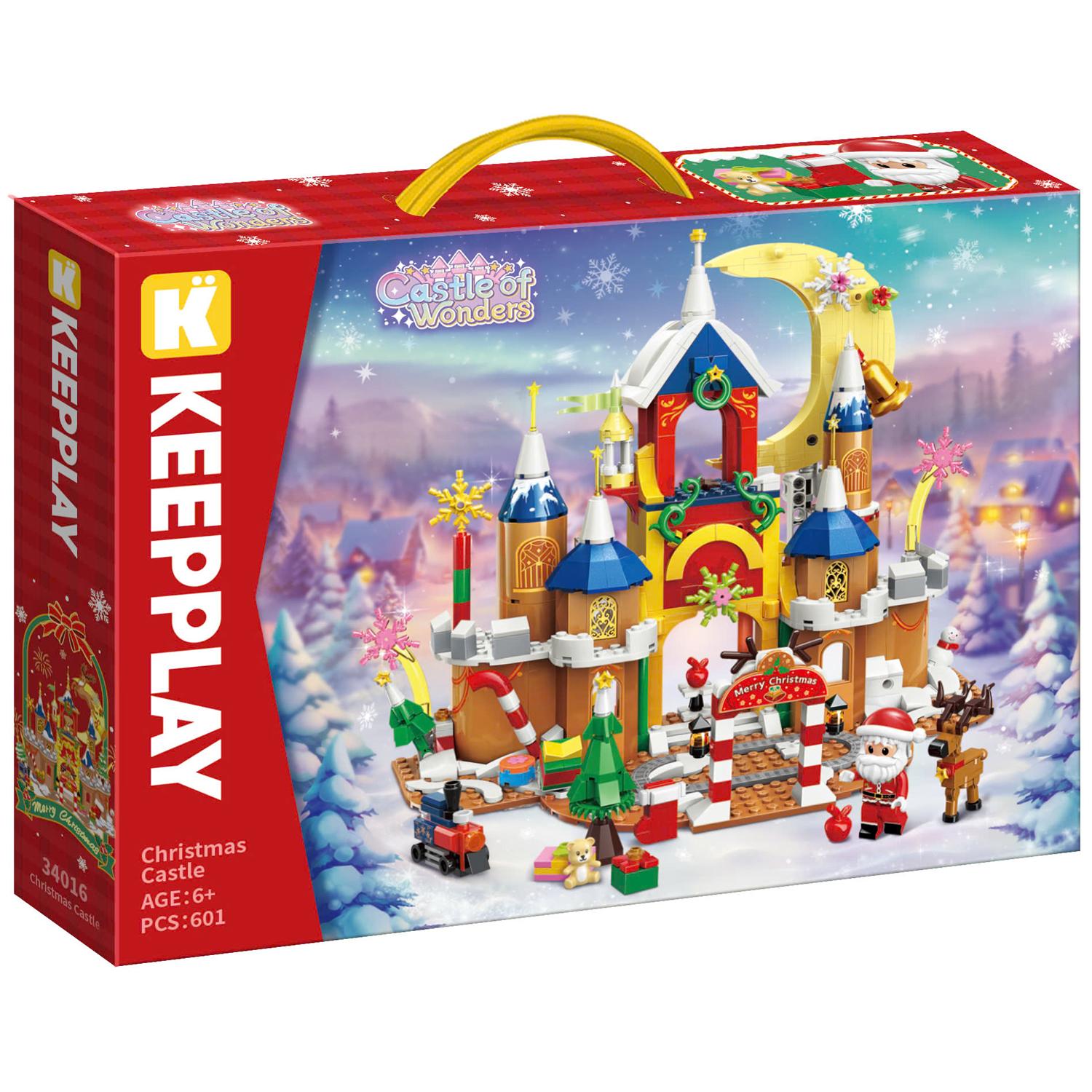 Đồ Chơi Lắp Ráp Chủ Đề Giáng Sinh - Christmas Castle - Keepplay 34016 (601 Mảnh Ghép)