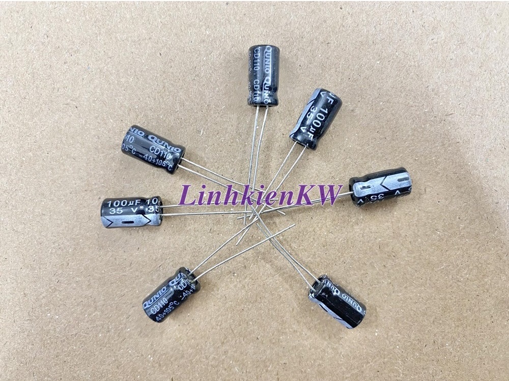 Tụ hóa 100uf 35v mới !