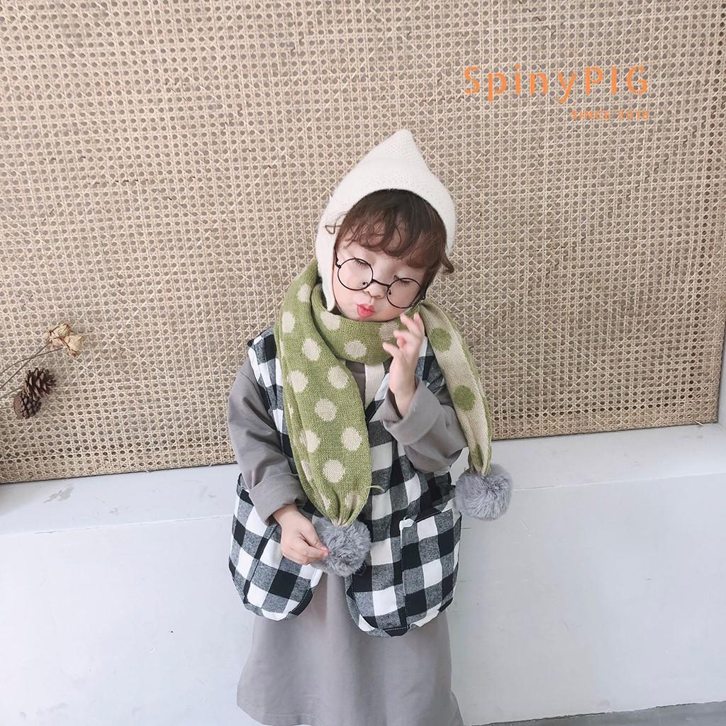 Khăn len cho bé xuất Hàn nhiều màu cho bé trai và bé gái chất liệu len mềm mại phong cách Hàn Quốc cực kỳ dễ thương