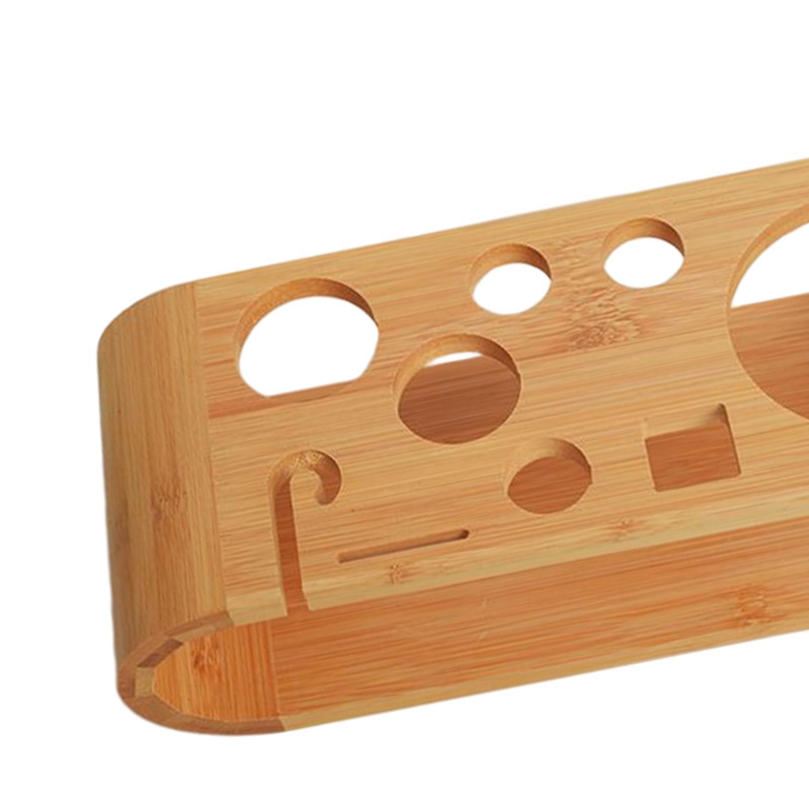 Cocktail Shaker Wooden Rack Gift Desktop Durable Barware Drinkware Set for Kitchen Home