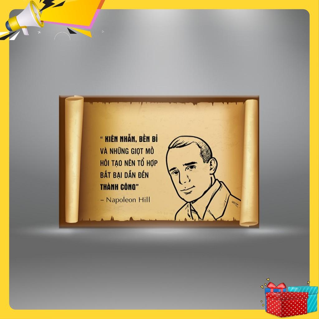 Tranh trích dẫn “kiên trì, bền bỉ và thành công” W475