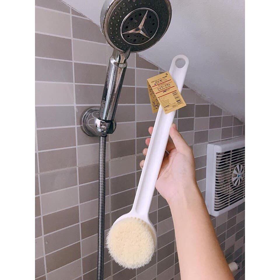 Cây Bàn Chải Cọ Lưng Chà Lưng Nhật Bản Có Hộp Bàn Chải Tắm Chà Lưng Làm Sạch Tẩy Tế Bào Chết