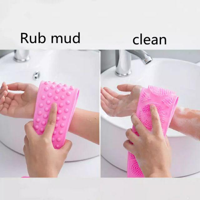 Đai tắm silicone chà lưng siêu mềm và sạch