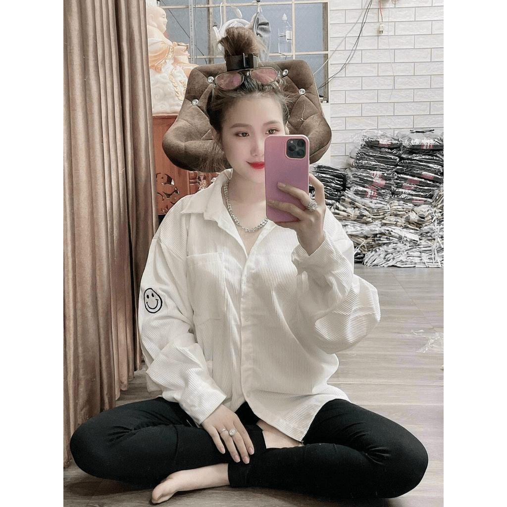 Áo khoác nhung kiểu sơ mi