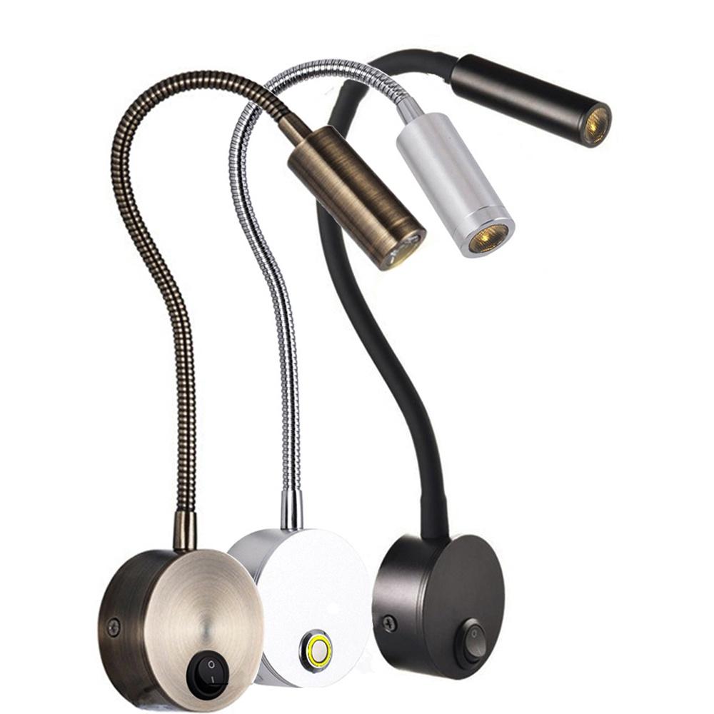 Đèn Led Rọi gắn tường 3W, Tích hợp Đèn đọc sách đầu giường, Đèn ngủ, Soi Tranh trang trí phòng ngủ, Nhà hàng, Khách sạn