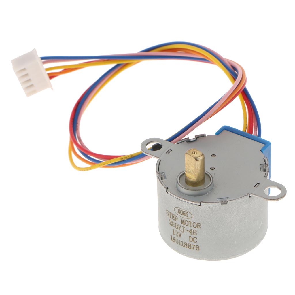 DC 12V 4 Phase Reduction Stepper Motor Gear Step Motor for ,Reduction ratio: 1/64