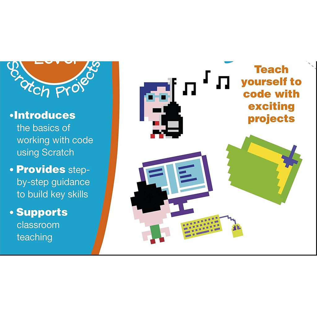 Hình ảnh Sách - Coding Projects with Scratch Made Easy Ages 8-12 Key Stage 2