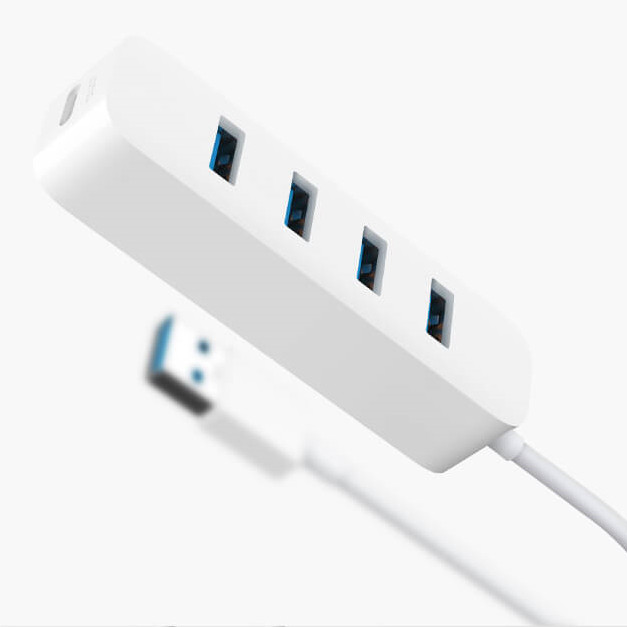 Hub Xiaomi 4 cổng USB 3.0 &amp; 1 cổng Type C - Hàng Nhập Khẩu