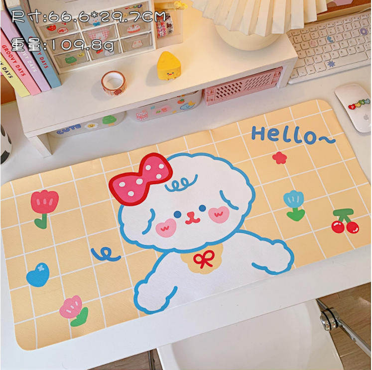 Bàn di chuột cỡ lớn pad chuột hình cute cực xinh chống nước 30 x 60 cm trang trí bàn học sinh giá rẻ