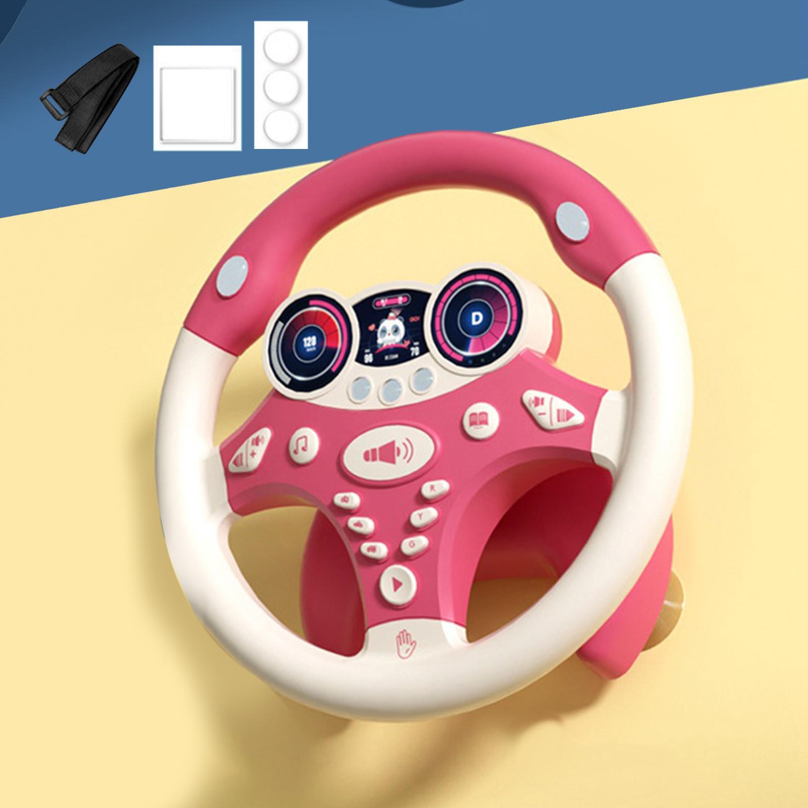 Simulation Steering Wheel Toy Learning Educational Toys Pretend Driving Toy for Children