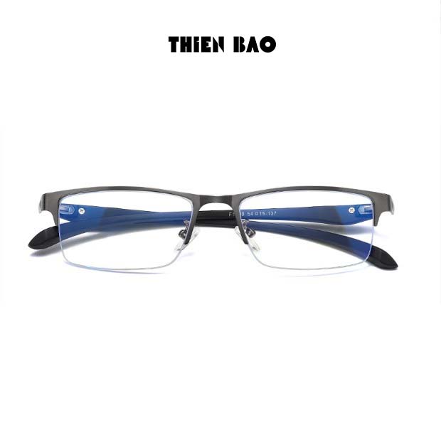 Gọng kính thời trang NAM NỮ 0 độ ( Có bán độ lão thị, viễn thị trung niên) nửa viền thể thao cực đẹp KT17 tròng Nhật bản cao cấp loại I nhẹ nhàng thoải mái