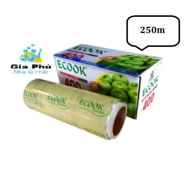 ( 250m x30 ) Màng bọc thực phẩm Ecook E400 ( hàng việt nam chất lượng cao )