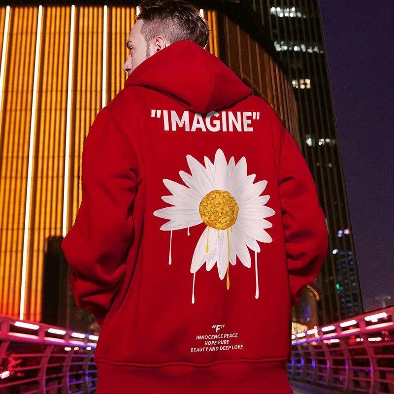 Áo Hoodie In Hình Hoa Cúc thời Trang Cho Cặp Đôi