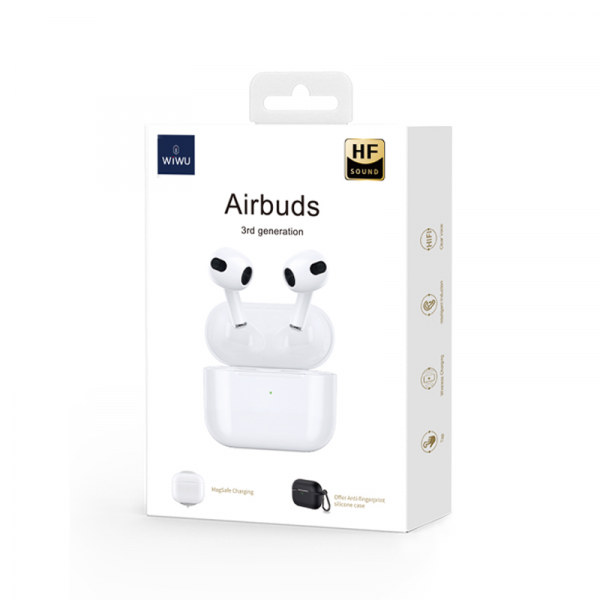 Tai nghe Bluetooth WiWU Airbuds Pro 2 HF Sound thiết kế chống ồn, âm thanh chất lượng cao - Hàng chính hãng