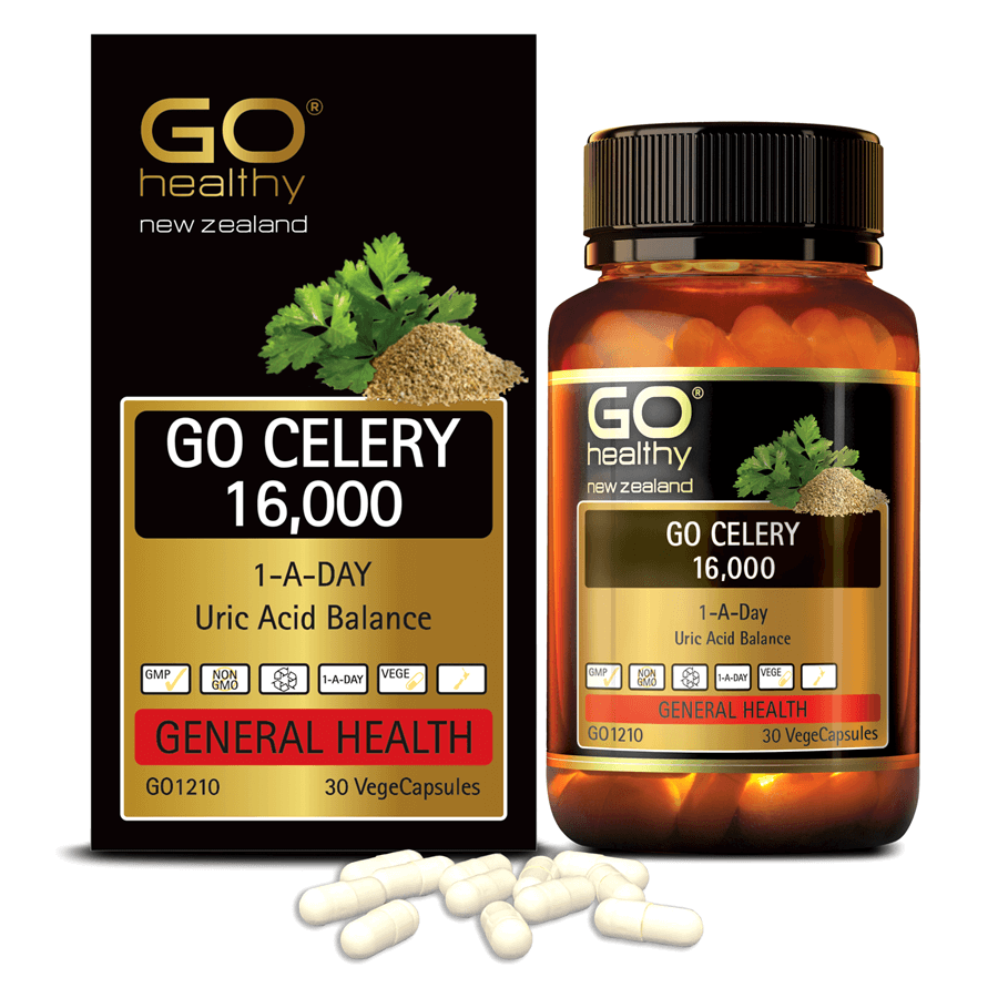 GO CELERY 16,000 30 VIÊN- Viên gout nhập khẩu chính hãng GO Healthy New Zealand