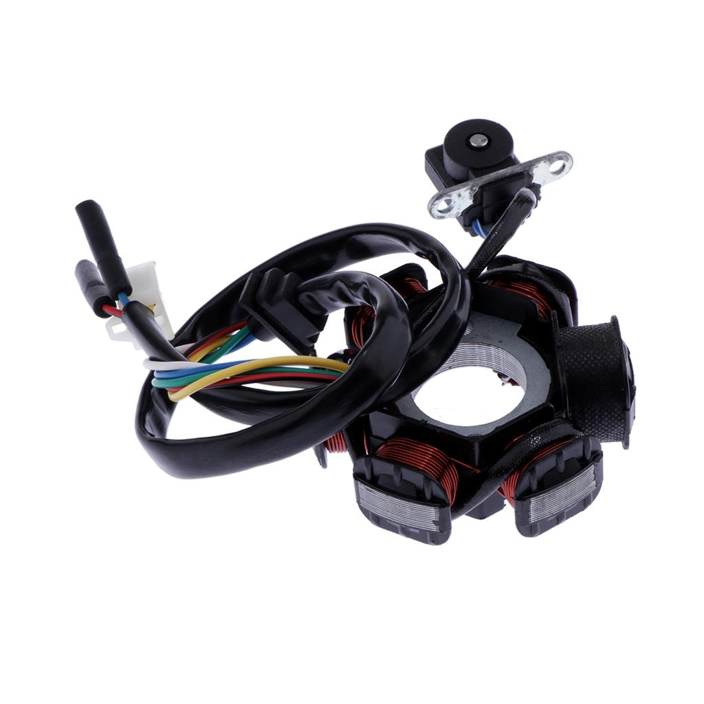 6 Coil Pole MAGNETO Flywheel Stator for GY6 125CC Quad Dirt Bike Buggy