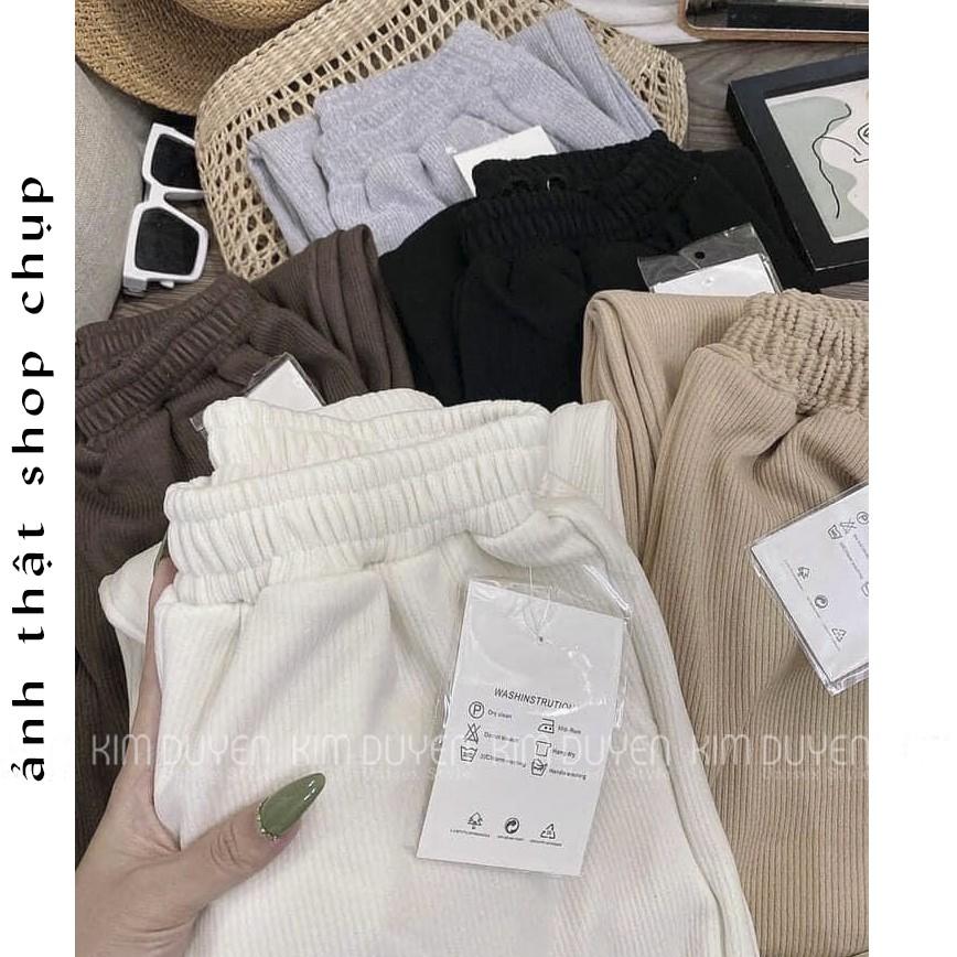 Quần Jogger Chất Nhung Tăm Quần Jogger Bo Chun Hàng Cao Cấp Loại 1 Dày Dặn Chuẩn Form Unisex Nam Nữ