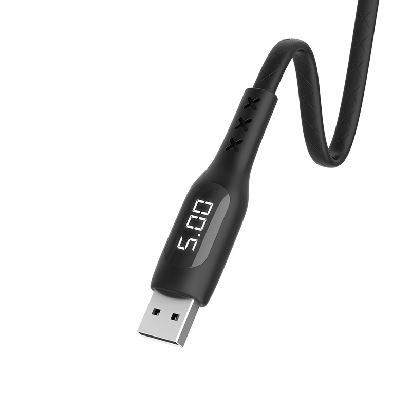 Dây cáp sạc USB Type-C Hoco s6 , Tích hợp màn hình LCD chính hãng