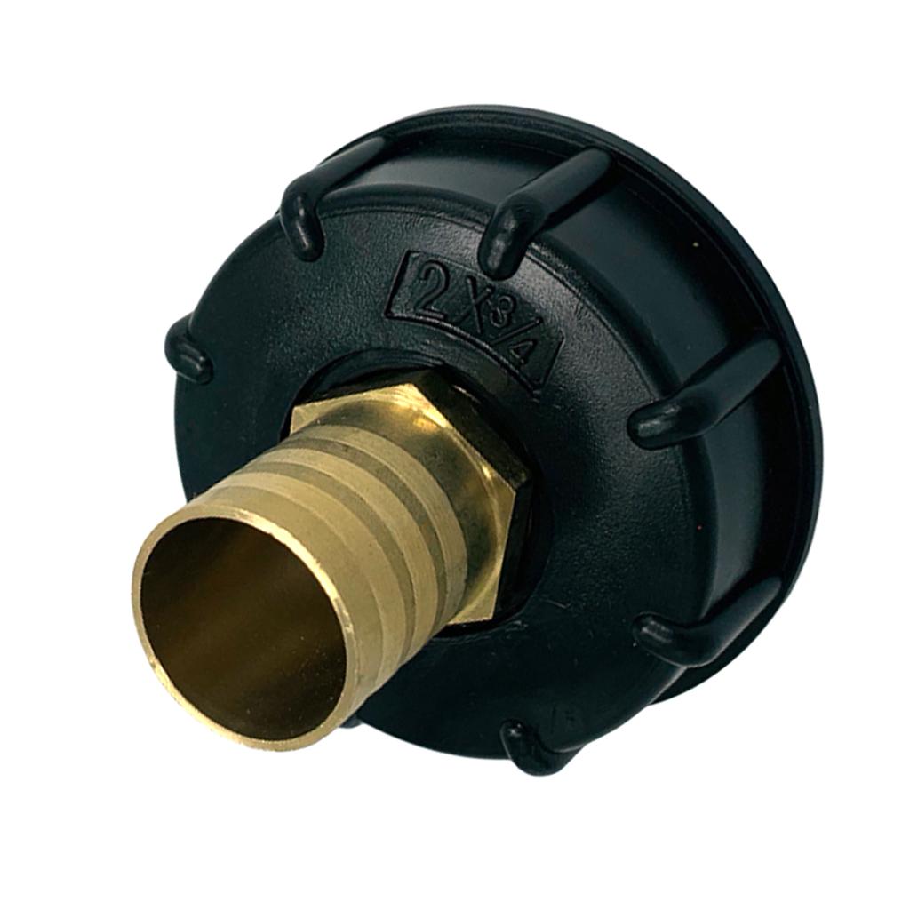 3Pcs IBC 1000L Water Tank Connector 1/2'' 1'' 3/4'' Brass Hose Valve Adapter