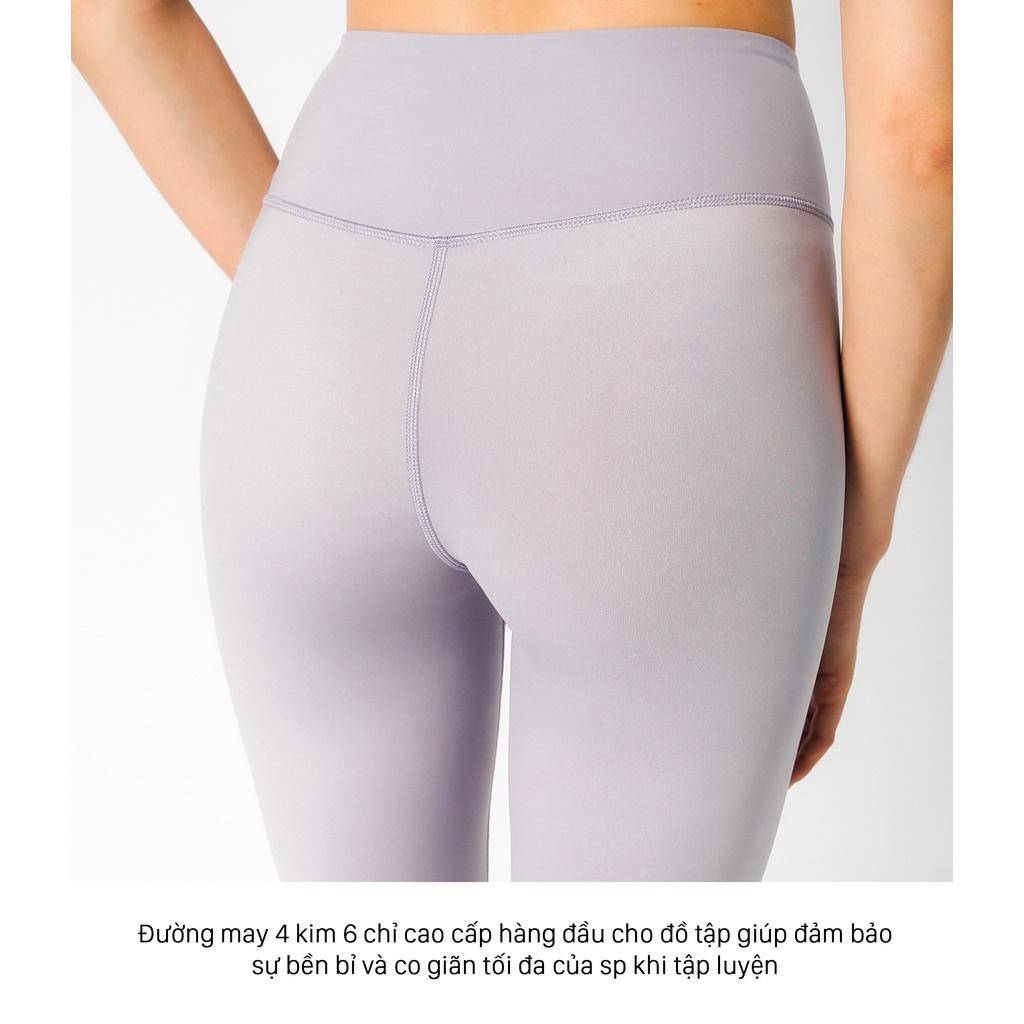 Quần tập gym yoga legging nữ dáng lửng 3/4 WLF318 Eco-friend, nâng mông tôn dáng, vải thấm hút khô thoáng