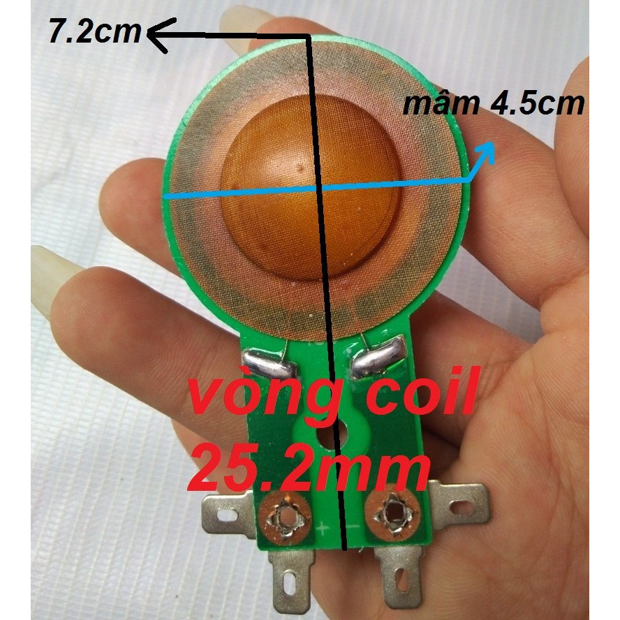 COIL LOA TRÉP KÈN 25.2MM CÓ CÀNG - LOẠI MÀNG NÂU