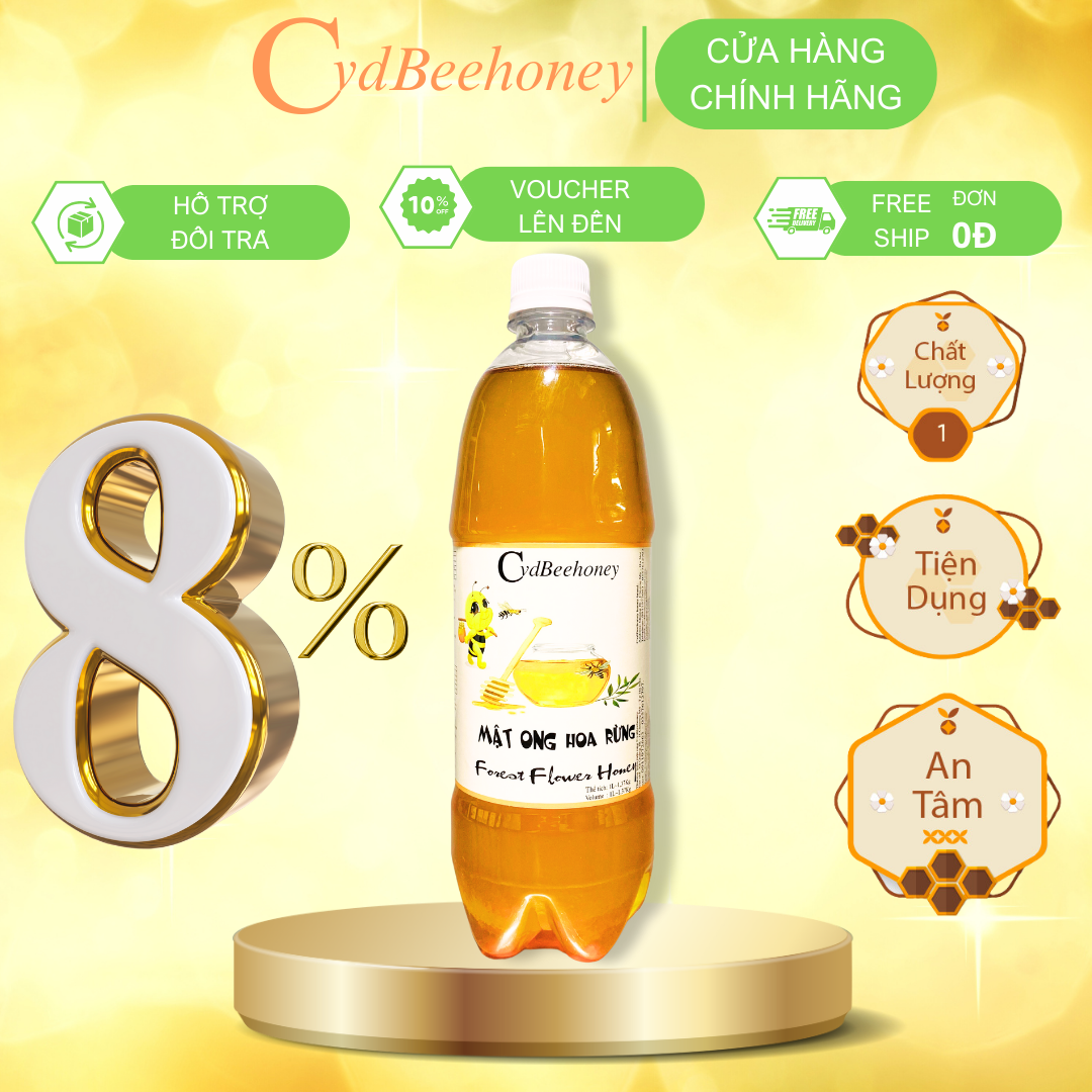 Mật Ong Hoa Rừng 1000ml CvdBeehoney - Forest Flower Honey