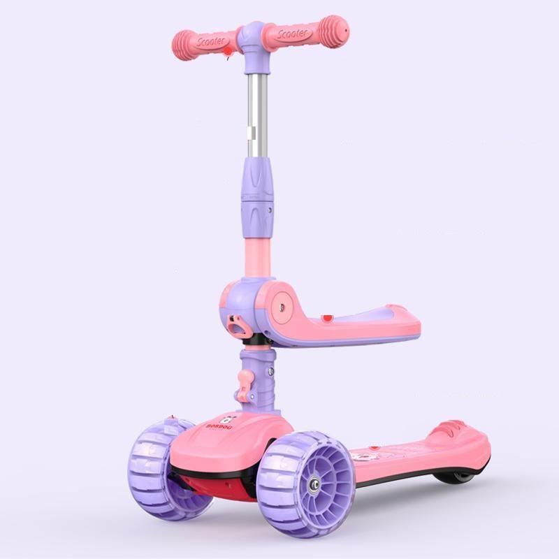 XE TRƯỢT TRẺ EM + XE CHÒI CHÂN COMBO 2IN1 - XE TRƯỢT SCOOTER TRẺ EM - Xe trượt + ghế ngồi