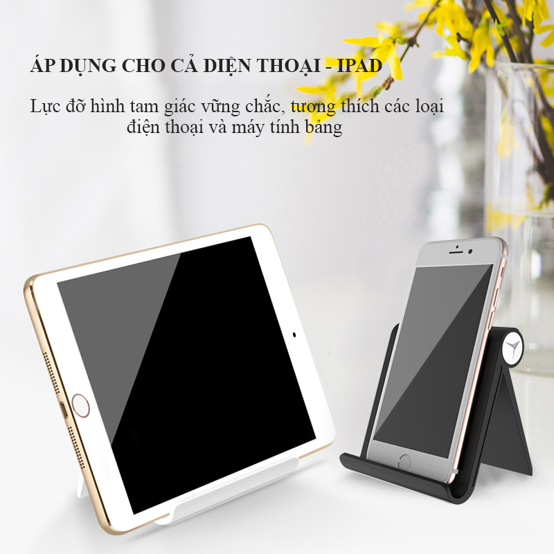 Giá Đỡ Điện Thoại - Máy Tính Bảng - Ipad Điều Chỉnh Đa Góc Độ Gấp Gọn Mini Tiện Lợi Hàng Chính Hãng