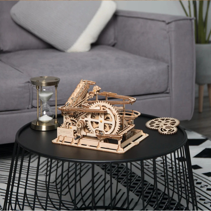 Đồ chơi Lắp ráp gỗ 3D Mô hình Cơ động học Magic Crush - Marble Run Waterwheel Coaster LG501