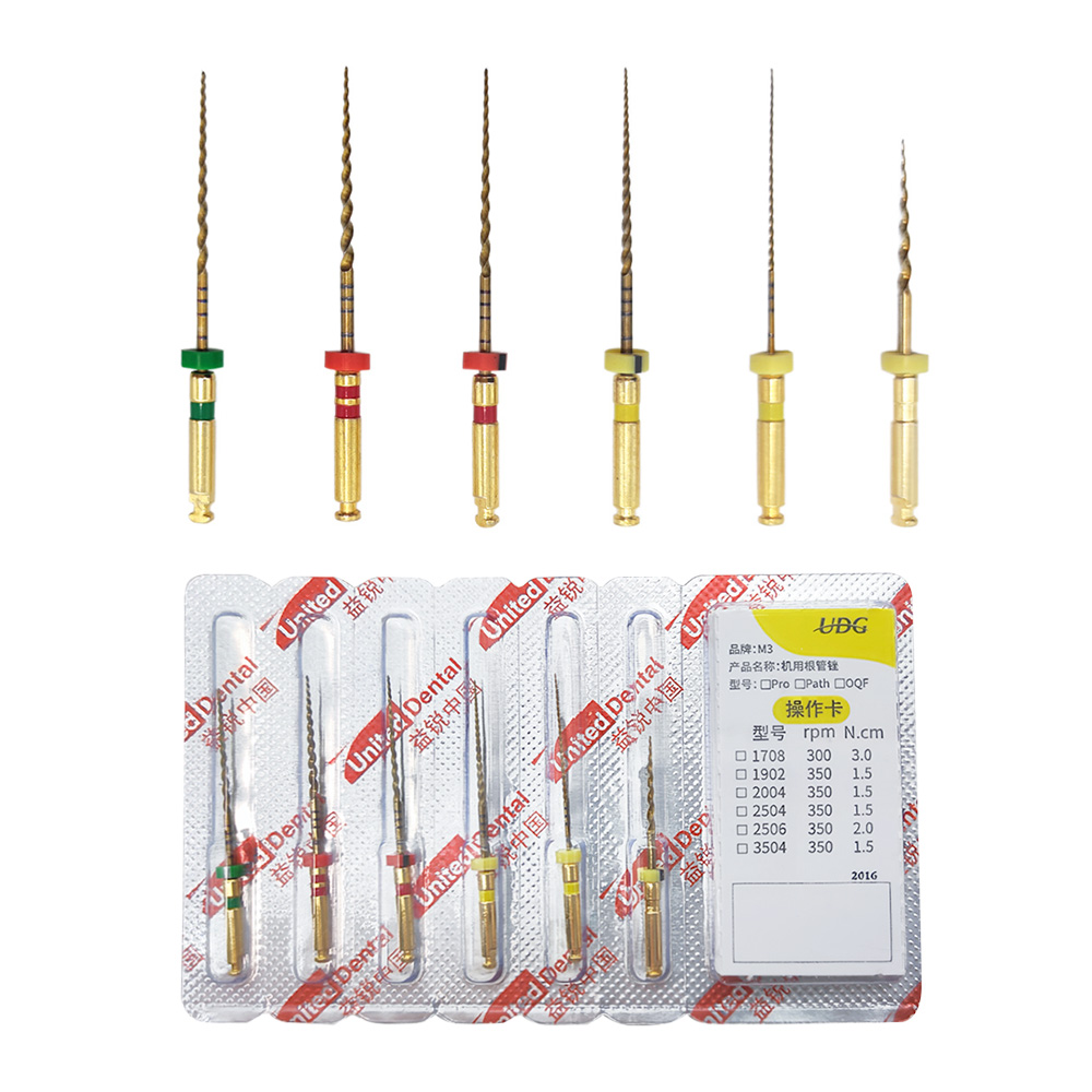 UDG M3 6 Cái / Hộp Nhà máy Cửa hàng Nha khoa hoạt nhiệt Tệp gốc kênh Tệp nội nha Tệp quay nội nha Vật liệu nha khoa