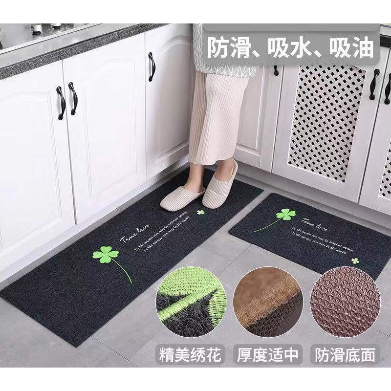 Bộ 2 thảm 2D chống thấm trang trí nhà cửa (120x40 và 60x40 cm)