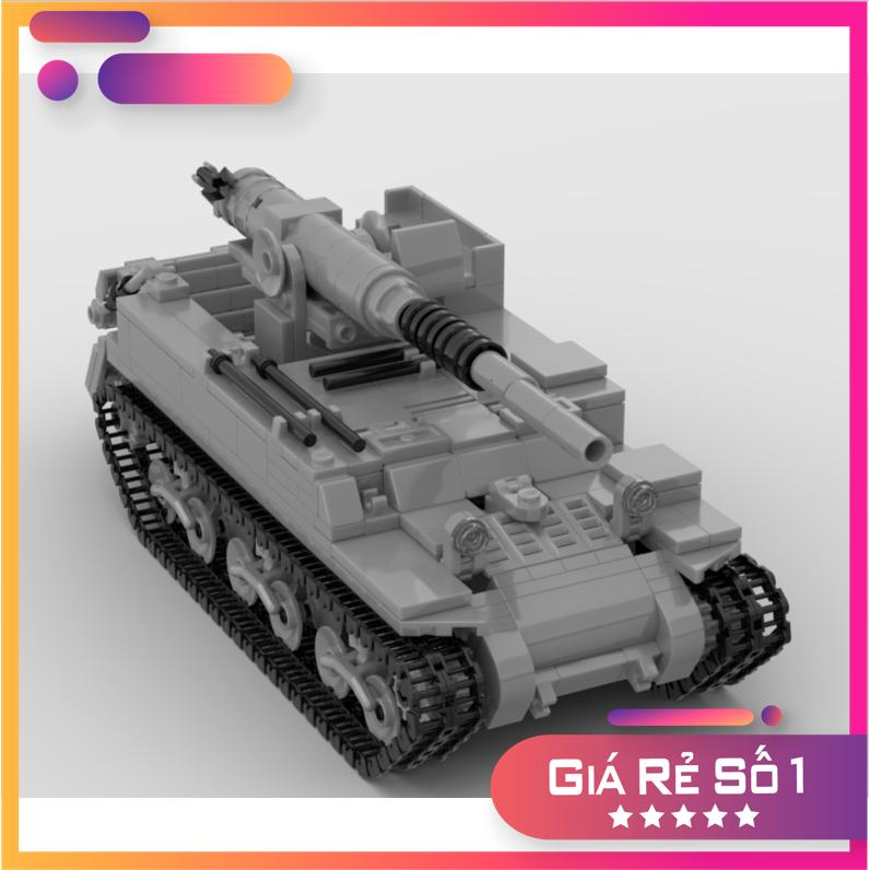 Đồ chơi lắp ráp Moc Tank M12 GMC