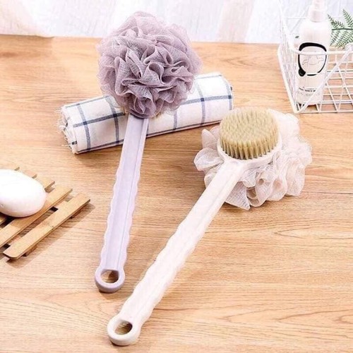 Cây Chà Lưng, Bàn chải Cọ Lưng, Bông Tắm, Massage Lưng 2 đầu Đa năng cao cấp - Tặng một hộp đựng bánh xà phòng