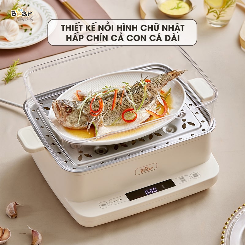 Nồi hấp điện đa năng Bear SB-NH12L - Hàng chính hãng - Chỉ giao HCM