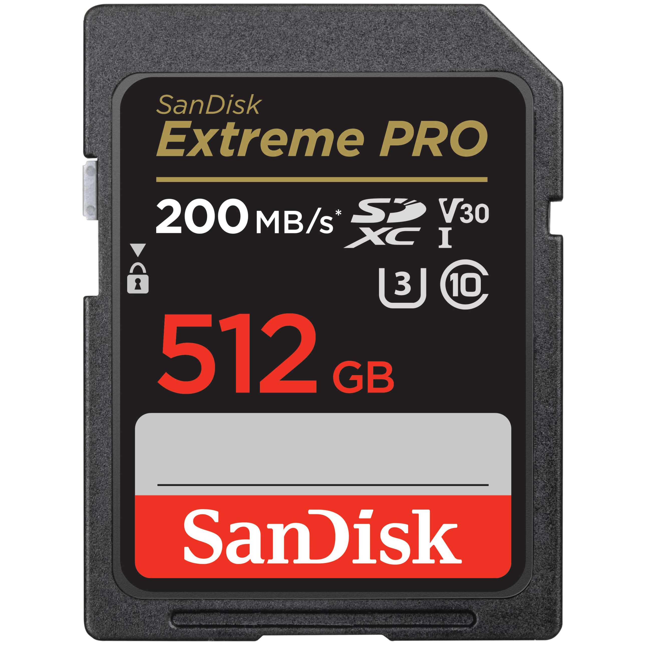Thẻ nhớ SDXC SanDisk Extreme Pro SDSDXXD-512G U3 V30 512GB 200MB/s New 2022 - Hàng Nhập Khẩu