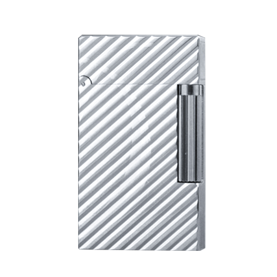 Vỏ Hột Quẹt Bật Lửa Upon D150T Họa Tiết Kẻ Chéo Chữ D Sang Trọng - Dùng Gas Đá Cao Cấp