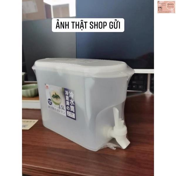 Bình nước 3.5L - Bình để trà có vòi chuyên để tủ lạnh siêu tiện lợi mẫu mới 2021 - Bình đựng nước để tủ lạnh