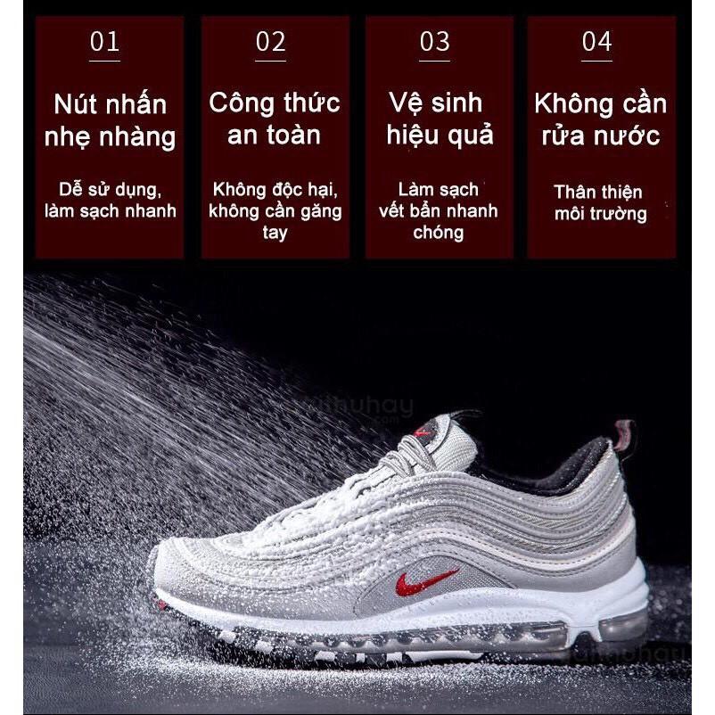 Chai xịt bọt làm sạch giày Sneaker Hando 300ml - Chai xịt bọt làm sạch chuyên cho giày Sneaker, Tẩy trắng giày Sneaker