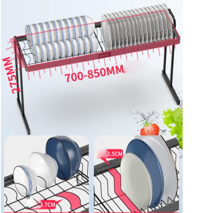 Kệ úp bát 1 tầng thông minh tiết kiệm diện tích - Giá úp bát đĩa tại bồn rửa bát