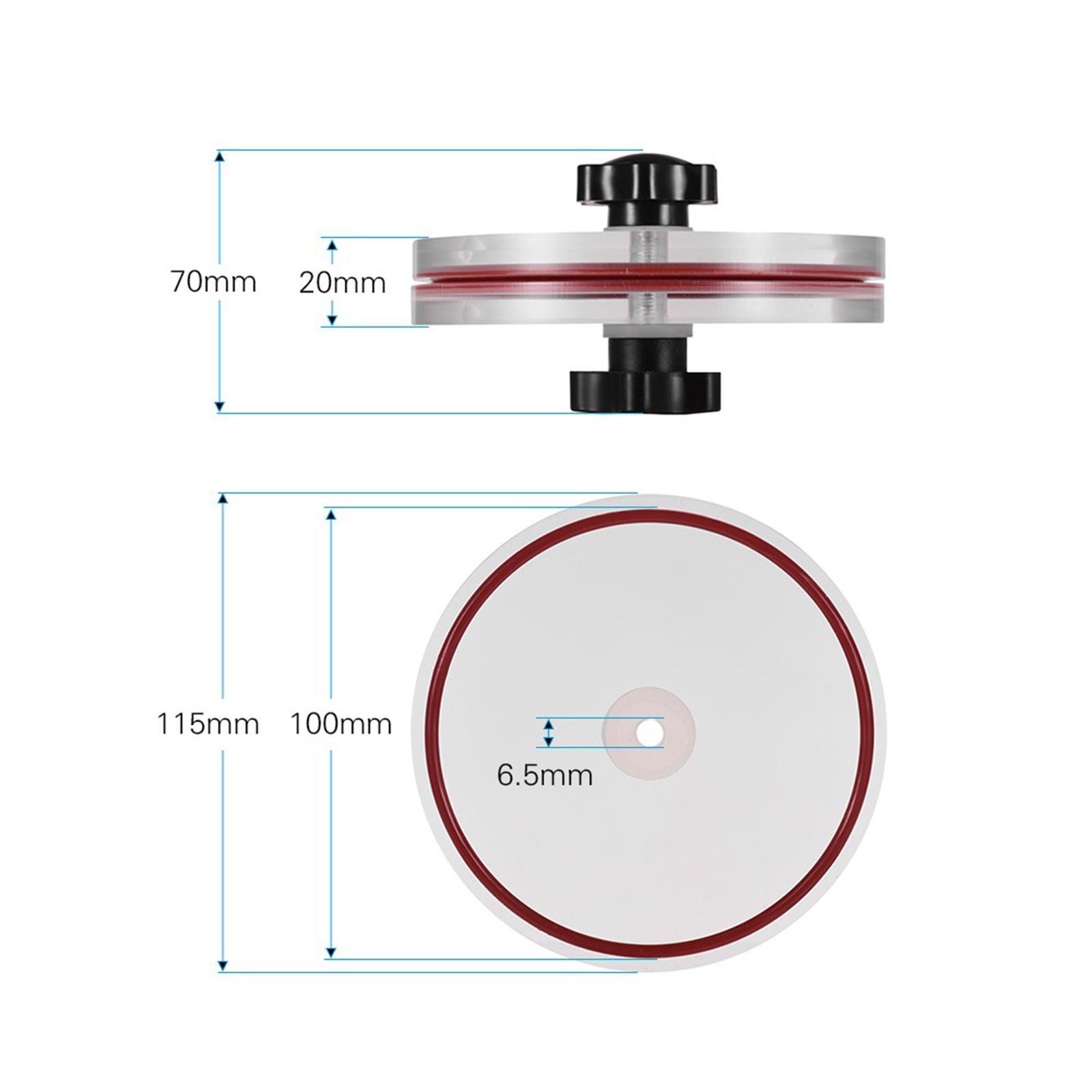 Vinyl Record Cleaner Clamp Tool Acrylic Easy to Use Vinyl Record Clean Saver