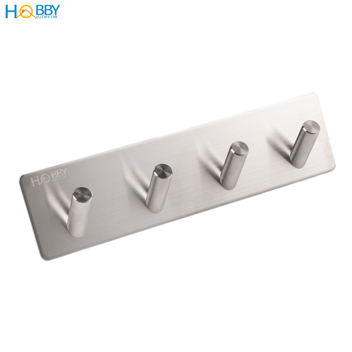 Móc treo quần áo 4 chấu inox 304 dán tường Hobby home decor 4V110