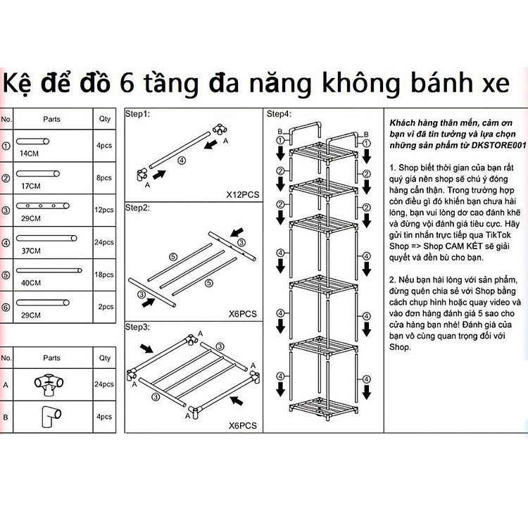 Kệ Nhà Bếp 5 Tầng Kệ Phòng Khách Đa Năng Khung Thép Carbon Phun Sơn Tĩnh Điện Hàng Loại 1