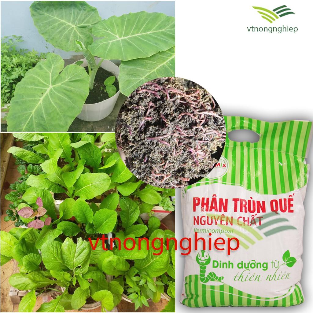 Phân trùn quế nguyên chất Lavamix, bổ sung dinh dưỡng, cải tạo đất, túi 10(kg)