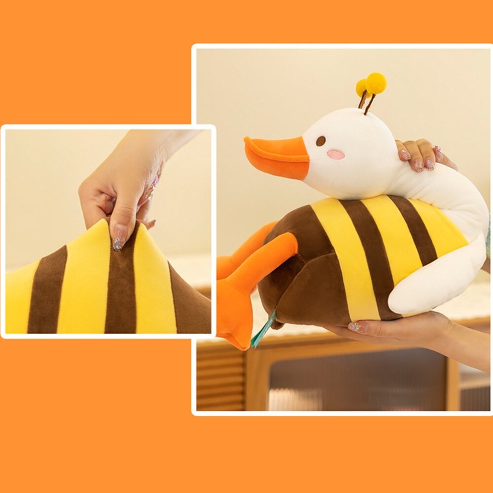 Thú nhồi bông vịt ong duck and bee - Size từ 70cm đến 110cm - Quà tặng gấu bông vịt ong dễ thương - Gối ôm siêu mềm mịn cho bé