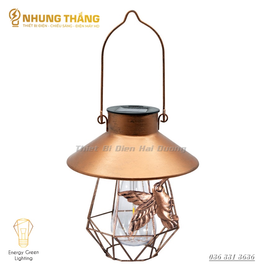 Đèn Treo Thả Phòng Nổ Retro PA03 - Sử Dụng Năng Lượng Mặt Trời - Decor Bắc Âu Trang Trí -Chống Nước Ip65 - CÓ VIDEO