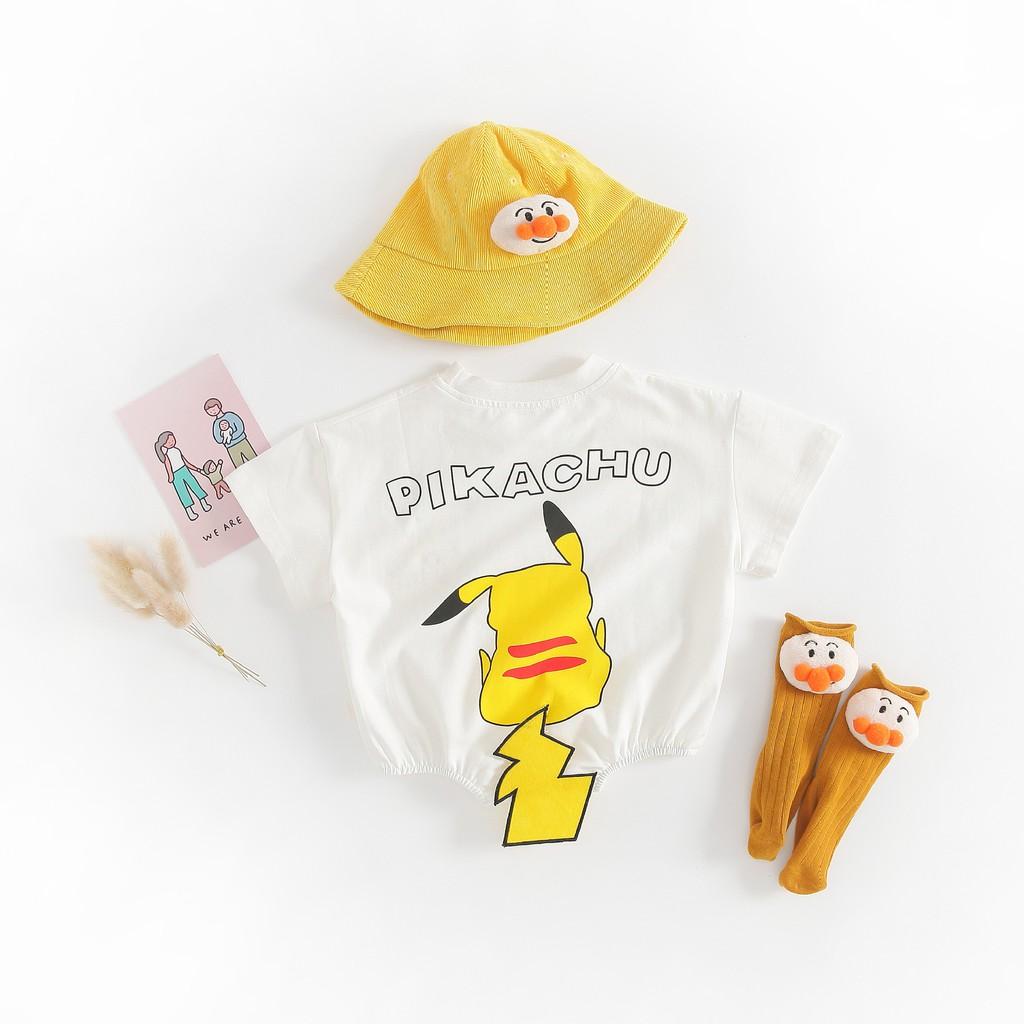Body cộc tay Pikachu siêu dễ thương phong cách Hàn cho bé 3-24m