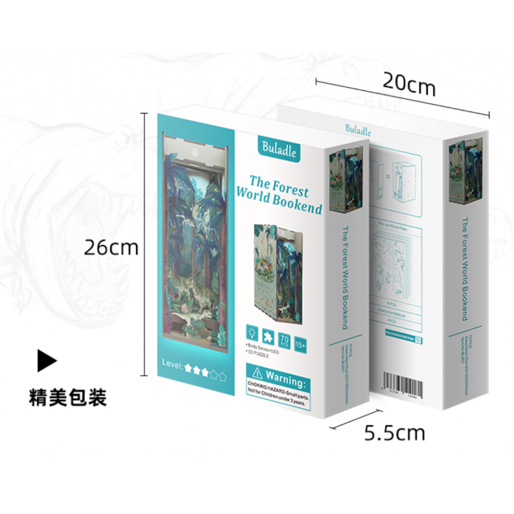 DIY Wooden Miniature Dollhouse Kits Fashion Perfect Gift Creative Book Stand